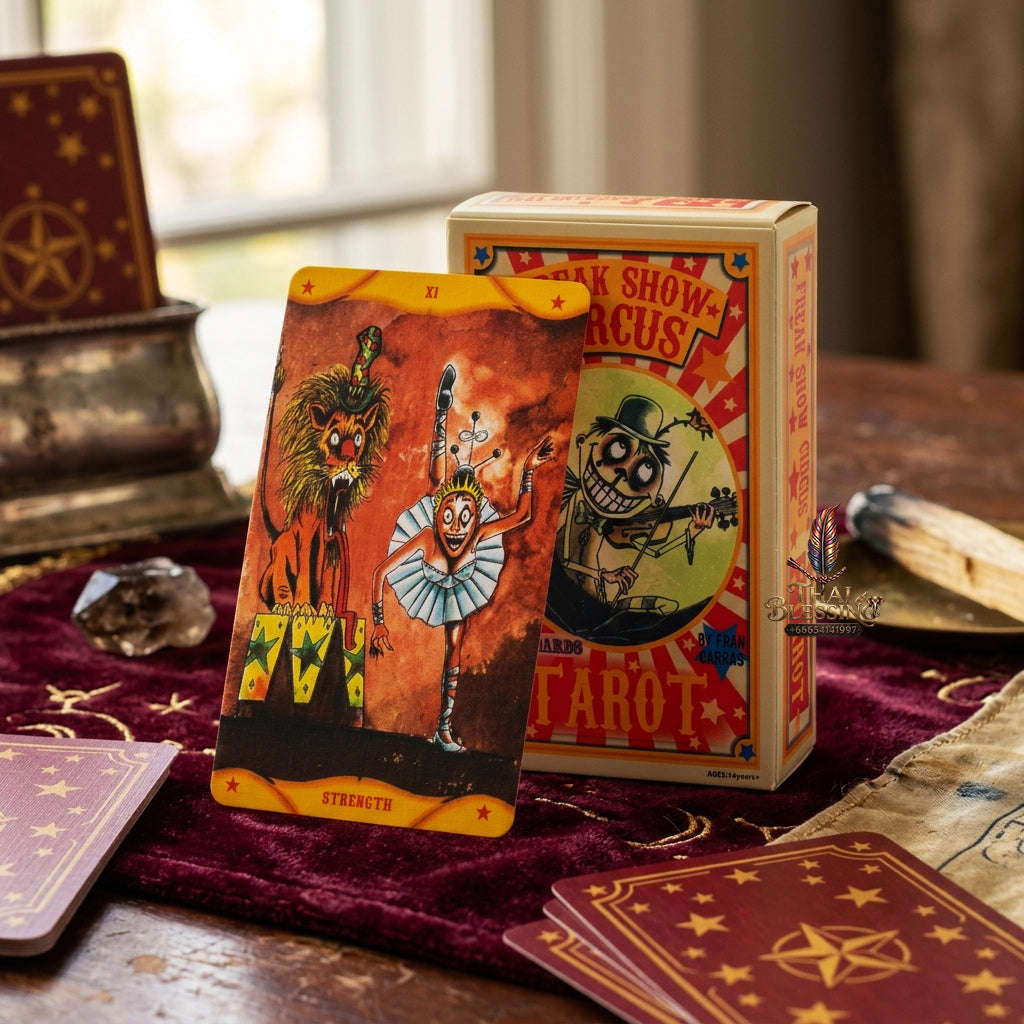 The Classic Tarot Cards Deck - 78-Card Rider-Waite Foundation Set with Guidebook | Beginner-Friendly & Premium Tabletop Divination Art Collectible for Fortune Telling Thai Blessing Co By RURUECHA