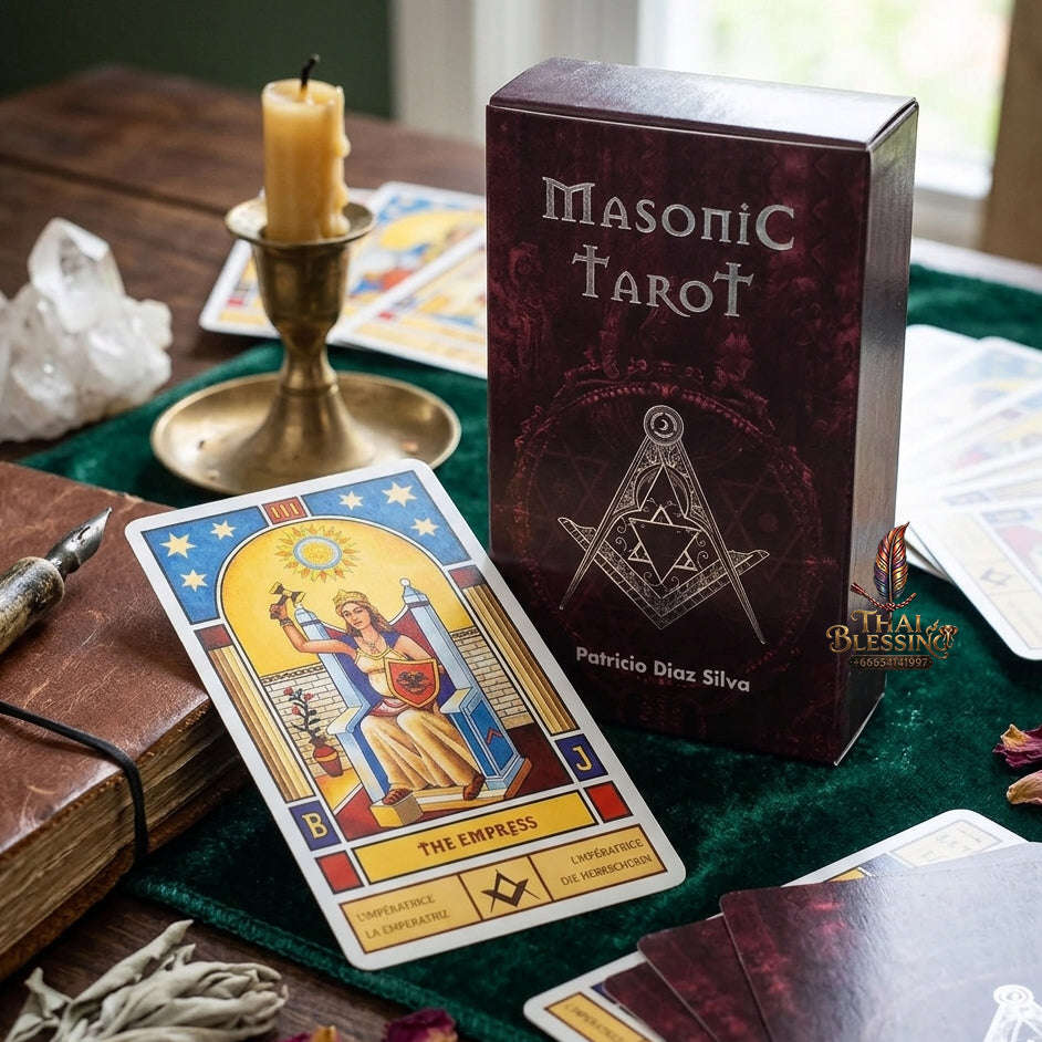 The Classic Tarot Cards Deck - 78-Card Rider-Waite Foundation Set with Guidebook | Beginner-Friendly & Premium Tabletop Divination Art Collectible for Fortune Telling Thai Blessing Co By RURUECHA