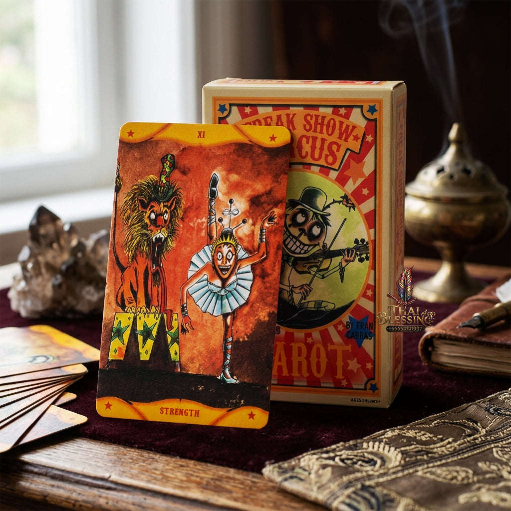 The Classic Tarot Cards Deck - 78-Card Rider-Waite Foundation Set with Guidebook | Beginner-Friendly & Premium Tabletop Divination Art Collectible for Fortune Telling Thai Blessing Co By RURUECHA