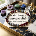 🧠 The "Deep Thinker" Bracelet: Natural Moonstone & Garnet for Focus & Clarity