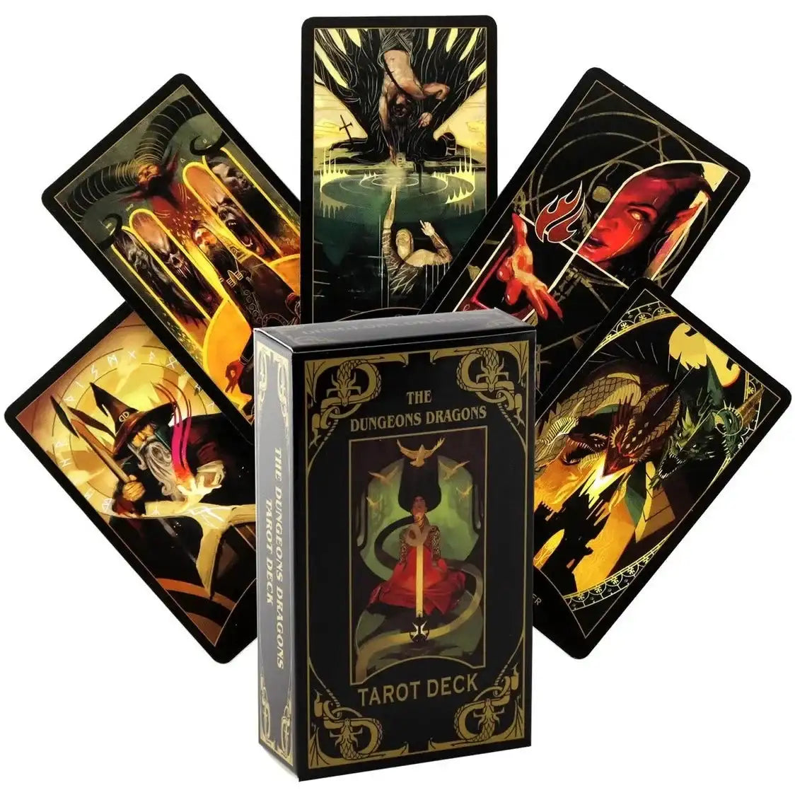 The Dungeon and Dragons Tarot Deck – 78-Card Party Game & Divination Set