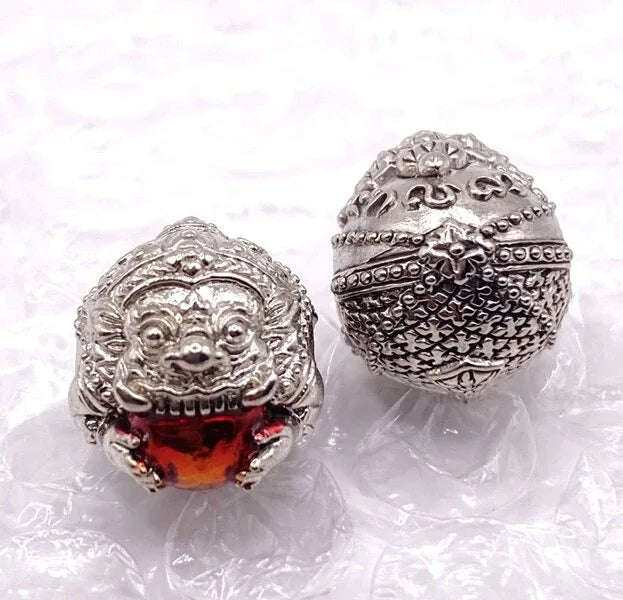 🌑 THE ECLIPSE OF POWER: LOOK SAKOT RAHU ✨ The Cosmic Transformer: Por Tan Phong 2025 "Phra Rahu Plaeng Rit" Sacred Bead (Luk Sakot) – Fate Alchemist & Spiritual Shield Default Title