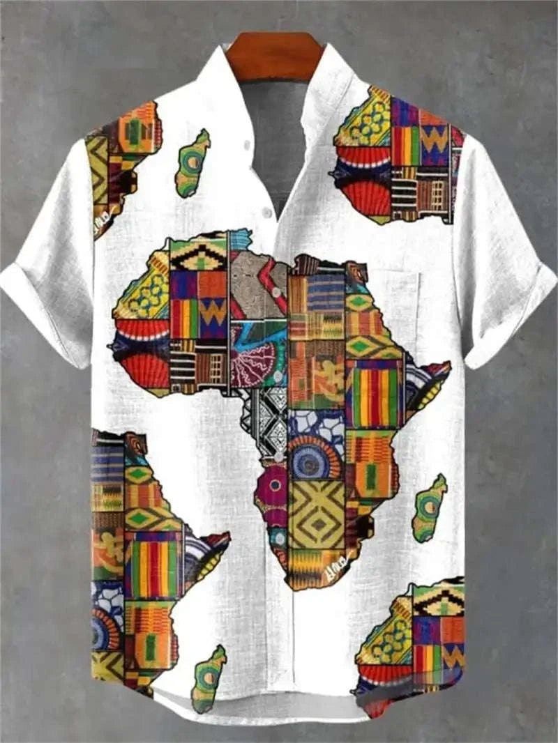 🏝️ The Elite Geometric Camisa: Premium Men’s Short-Sleeve Linen Shirt – High-Definition 3D Artistic Print, Ultra-Breathable Casual Button-Down, and Sophisticated Hawaiian Holiday Fashion (Incredible Value Edition) SFQQQD1553