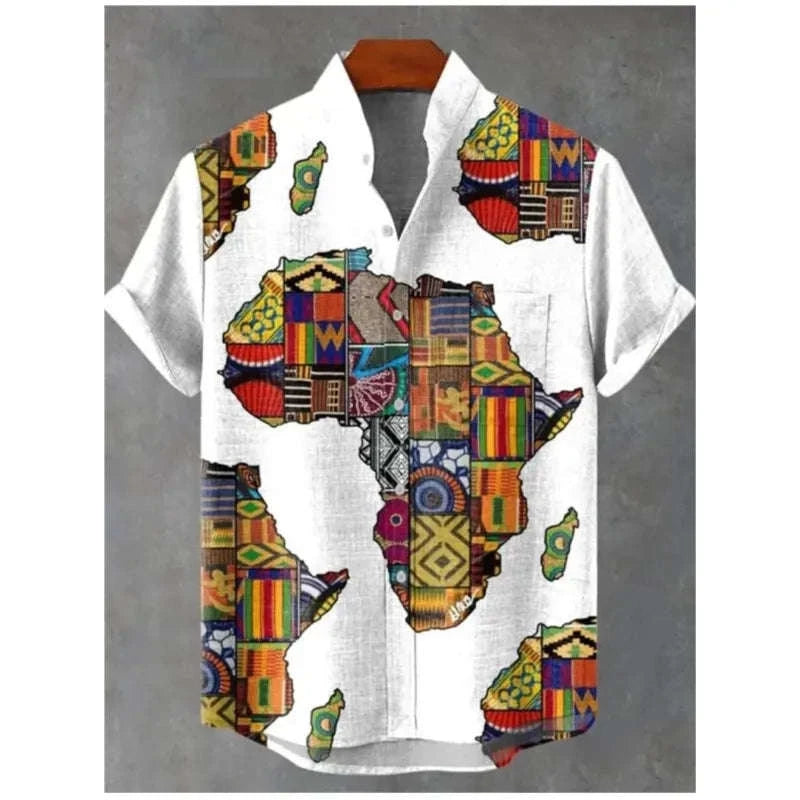 🏝️ The Elite Geometric Camisa: Premium Men’s Short-Sleeve Linen Shirt – High-Definition 3D Artistic Print, Ultra-Breathable Casual Button-Down, and Sophisticated Hawaiian Holiday Fashion (Incredible Value Edition)