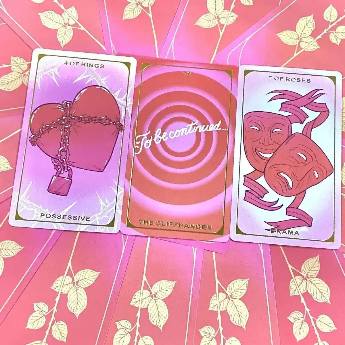 The Final Rose Tarot Deck – 78 Durable Cards with Paper Manual, Compact 12 x 7 cm Card Game