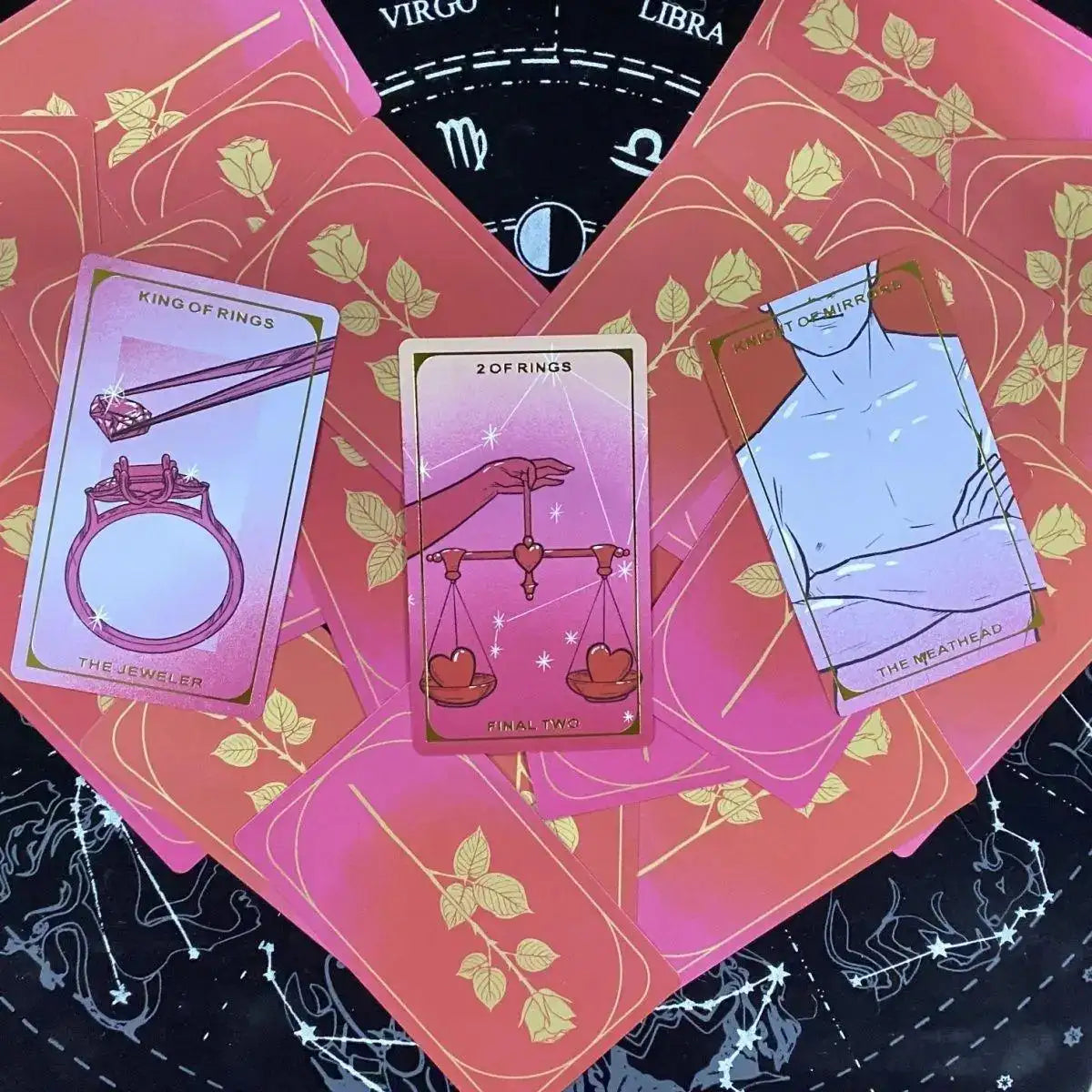 The Final Rose Tarot Deck – 78 Durable Cards with Paper Manual, Compact 12 x 7 cm Card Game