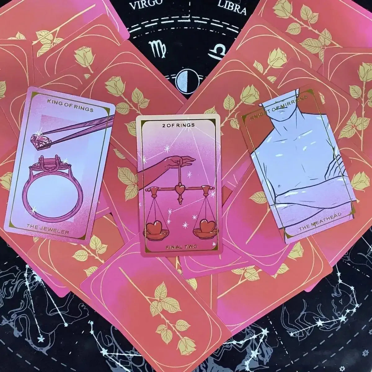 The Final Rose Tarot Deck – 78 Durable Cards with Paper Manual, Compact 12 x 7 cm Card Game