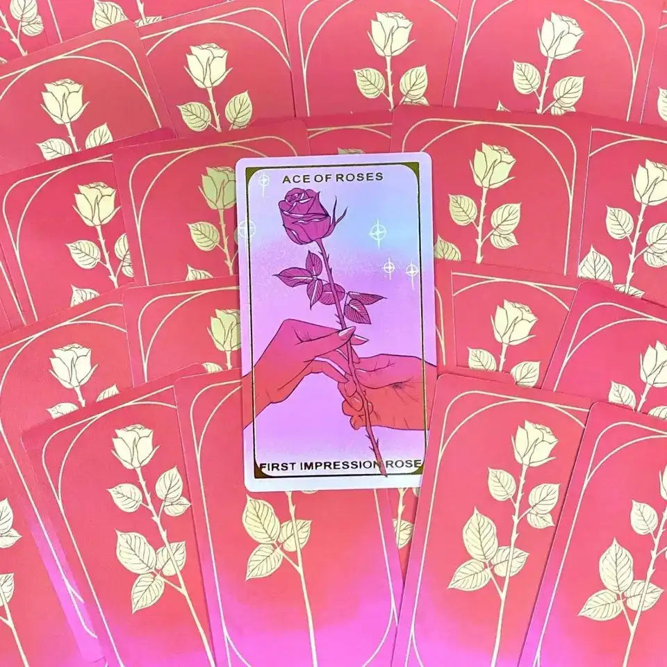 The Final Rose Tarot Deck – 78 Durable Cards with Paper Manual, Compact 12 x 7 cm Card Game