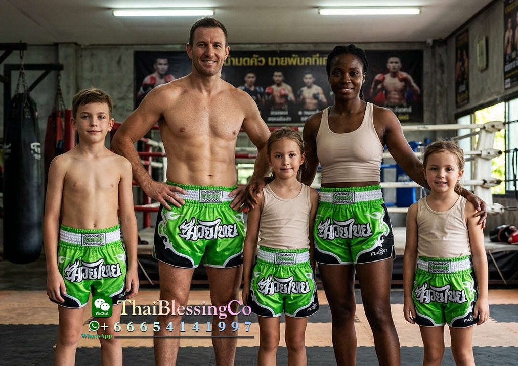 🏮 The FLUORY Elite Strike: Professional Muay Thai & Kickboxing Shorts – High-Performance Satin MMA Trunks for Competition and Combat Training, Unisex Design for Men, Women, and Kids (Light green Muay Thai shorts)