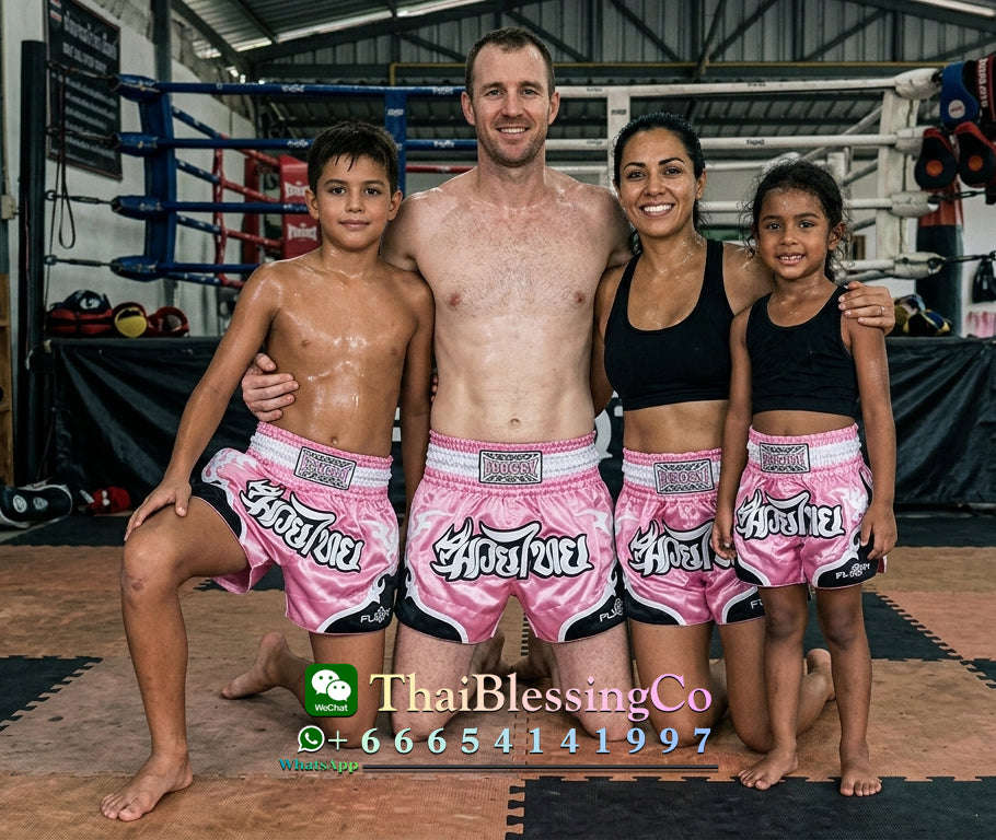 🏮 The FLUORY Elite Strike: Professional Muay Thai & Kickboxing Shorts – High-Performance Satin MMA Trunks for Competition and Combat Training, Unisex Design for Men, Women, and Kids (Pink Muay Thai shorts)