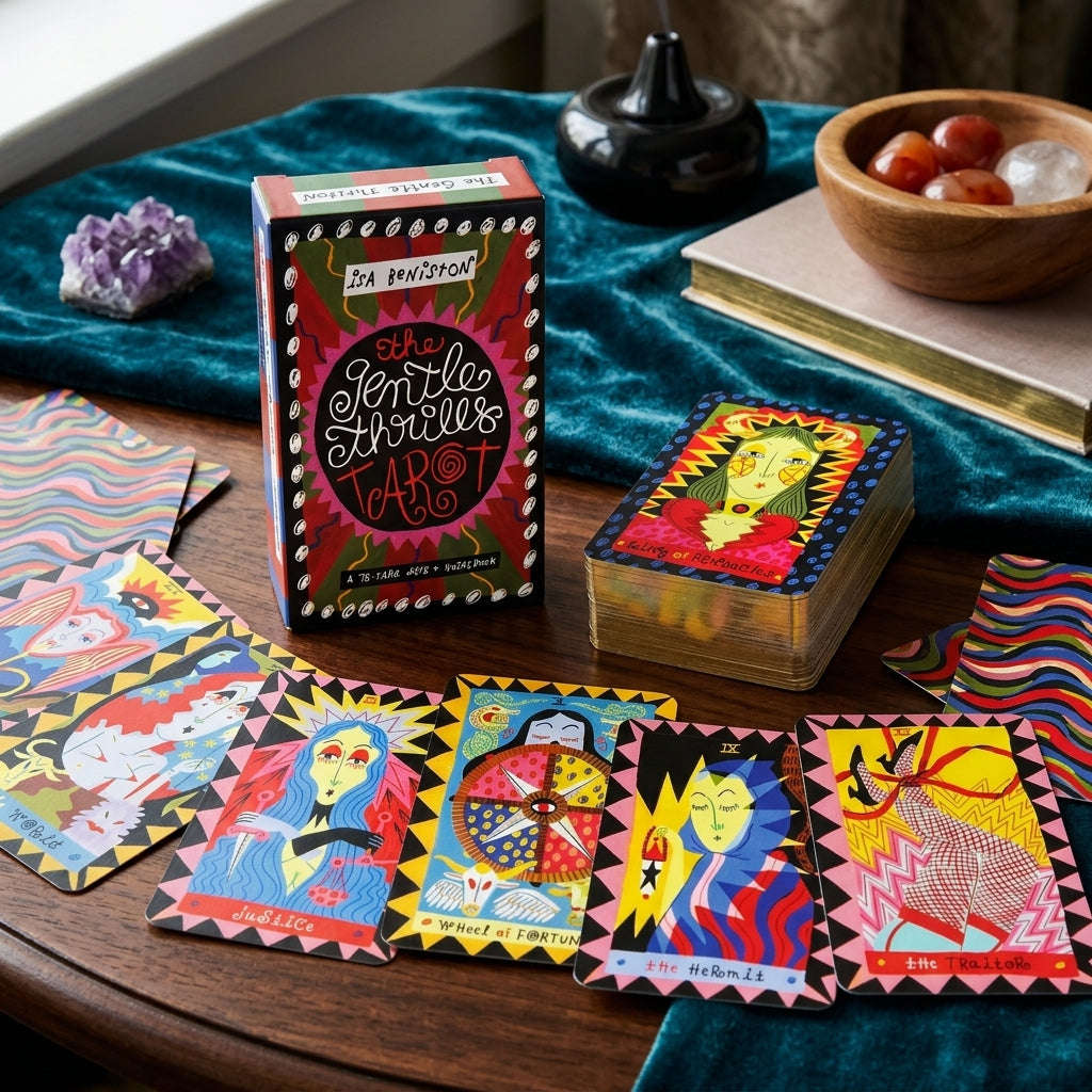 ✨ The Gentle Thrills Tarot Game: Future Fortune Telling Card Party Board Game, Entertainment Prediction Toy & Social Gathering Entertainment (Ages 14+) Thai Blessing Co By RURUECHA