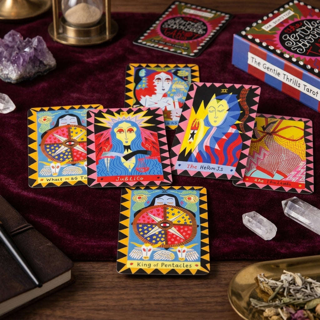 ✨ The Gentle Thrills Tarot Game: Future Fortune Telling Card Party Board Game, Entertainment Prediction Toy & Social Gathering Entertainment (Ages 14+) Thai Blessing Co By RURUECHA