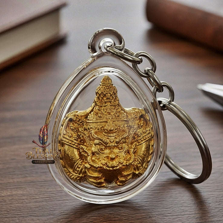 💥 THE GOLD-PLATED CHANUAN MILLIONAIRE ECLIPSE: THE GOLDEN PHRA RAHU OF WAT PA SAI YOI!  Sacred "Phra Rahu Om Ta Setthi (Immortal Millionaire Rahu) Thai Blessing Co By RURUECHA