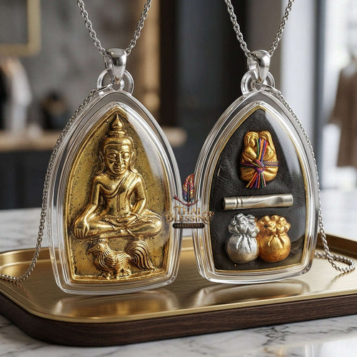 💥 THE GOLD-PLATED MASTERPIECE OF SOVEREIGN ATTRACTION: THE KHRU BA BAENG MAHA HLONG SUD RAK SAEN SANEHA (GOLD-PLATED EDITION)!  Sacred "Khun Phaen Maha Hlong Thai Blessing Co By RURUECHA