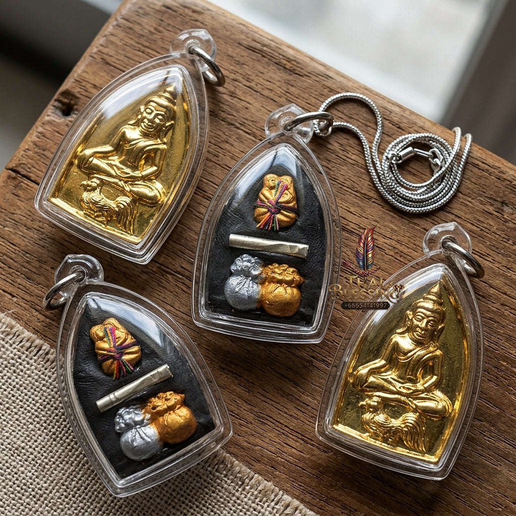 💥 THE GOLD-PLATED MASTERPIECE OF SOVEREIGN ATTRACTION: THE KHRU BA BAENG MAHA HLONG SUD RAK SAEN SANEHA (GOLD-PLATED EDITION)!  Sacred "Khun Phaen Maha Hlong Thai Blessing Co By RURUECHA