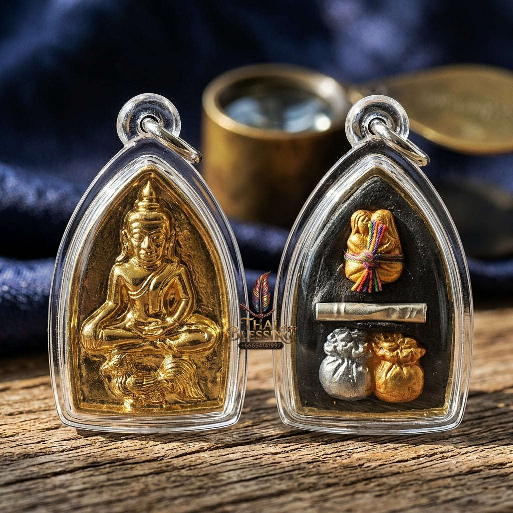 💥 THE GOLD-PLATED MASTERPIECE OF SOVEREIGN ATTRACTION: THE KHRU BA BAENG MAHA HLONG SUD RAK SAEN SANEHA (GOLD-PLATED EDITION)!  Sacred "Khun Phaen Maha Hlong Thai Blessing Co By RURUECHA