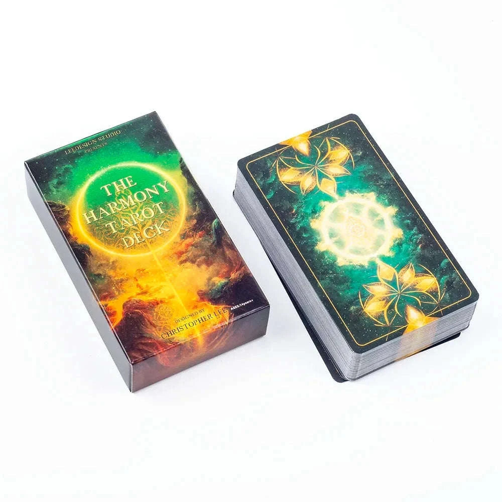 The Harmony Tarot Deck – 78-Card English Visions Divination Edition (10.3x6 cm) for Family Board Games and Spiritual Prophecy