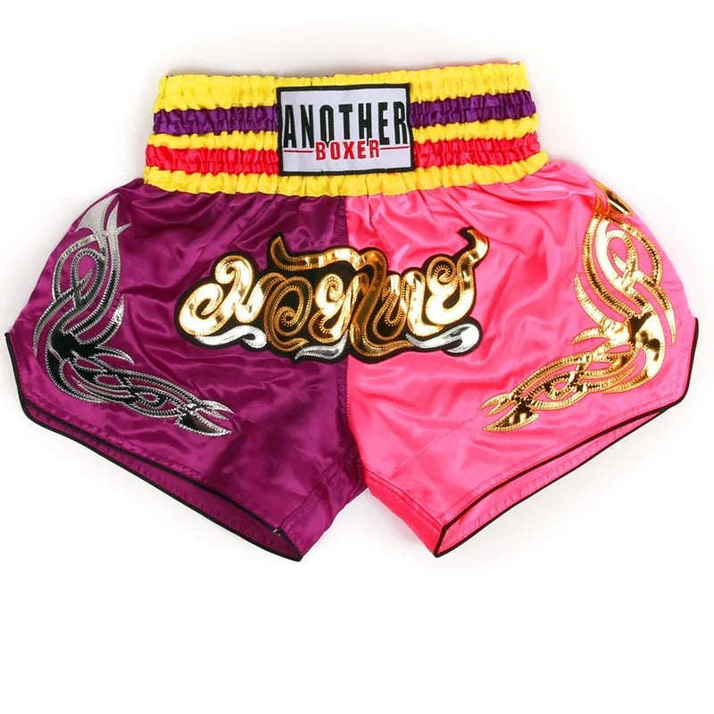 🏮 The Heritage Elite: Authentic Premium Satin Muay Thai Shorts – Ultra-Soft High-Gloss Boxing Trunks, Handcrafted Multi-Size Elastic Waistband, Factory-Direct Export Grade for Adults and Kids