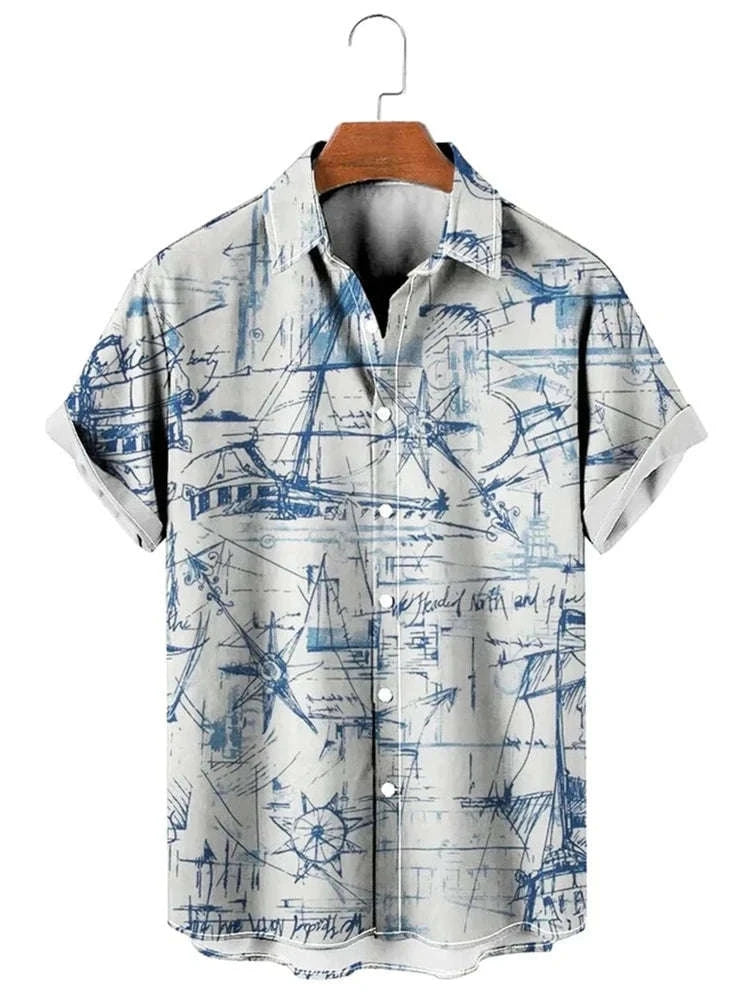 🏝️ The Island-Luxe 3D Masterpiece: Premium Men’s Hawaiian Shirt (S-6XL) – High-Definition 3D Digital Print, Ultra-Breathable Performance Fabric, and Sophisticated Plus-Size Casual Silhouette rfv1545