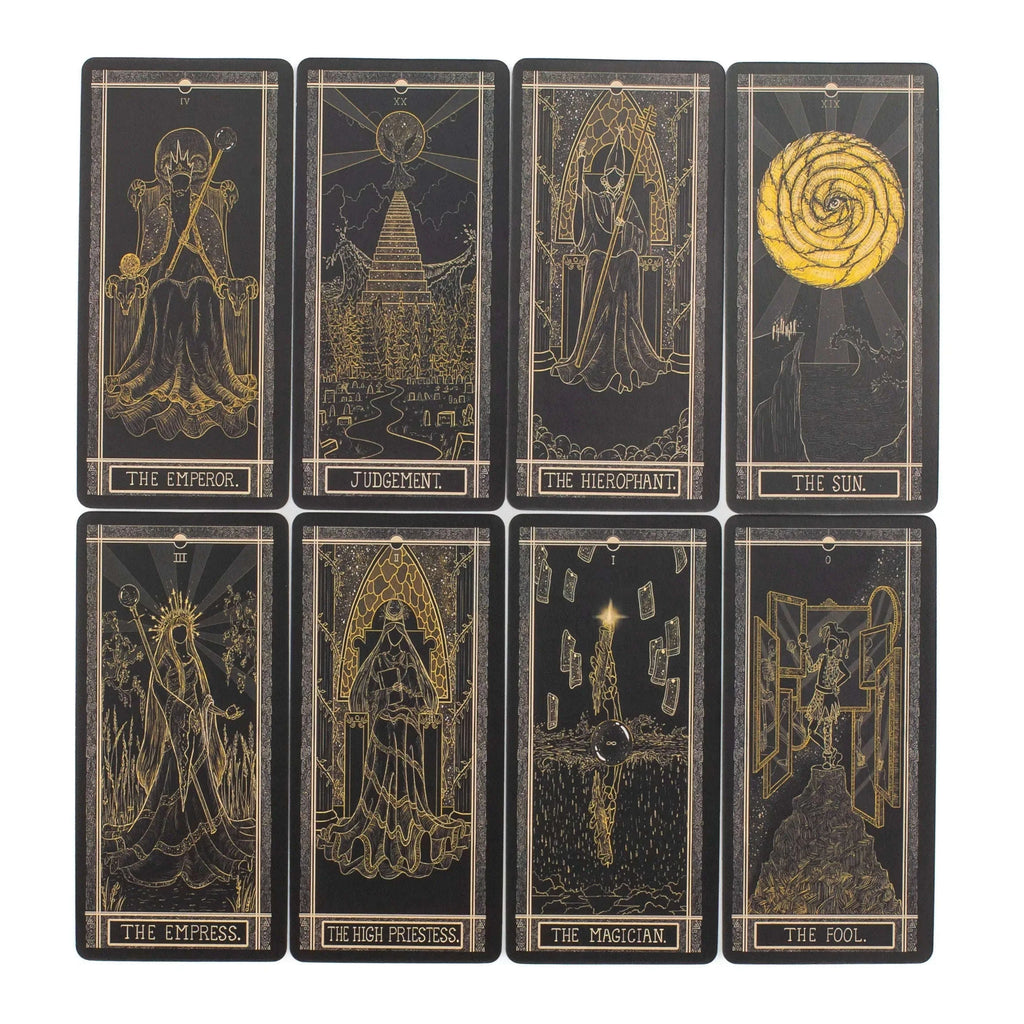🔮 The Kinner Tarot Deck – Hand-Drawn, Mystical 78 Card English Deck for Personal Spiritual Insight and Board Game Fun