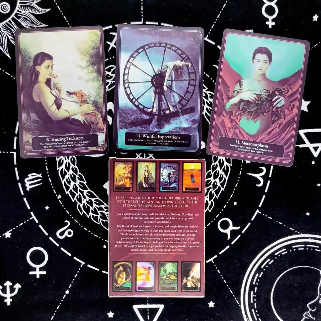 The Lantern Oracle Deck – 44 Cards of Divine Feminine Wisdom for Fate Divination and Personal Growth