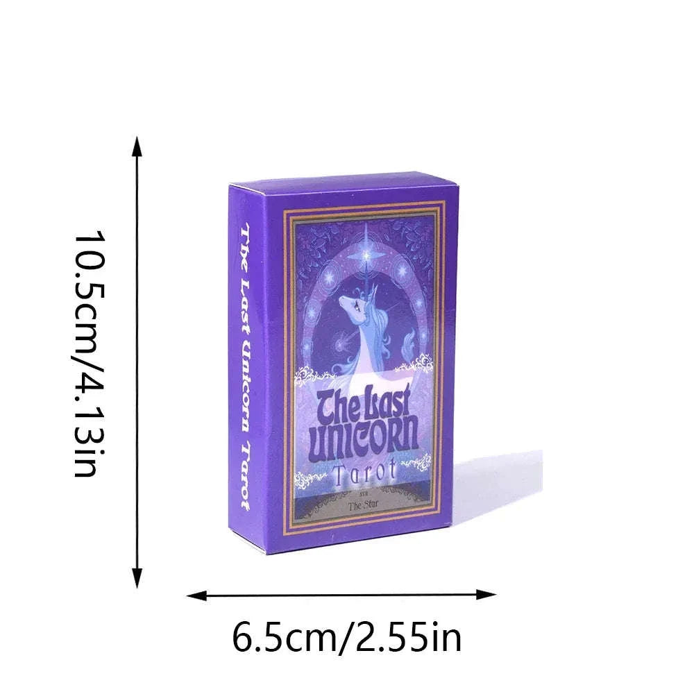 🦄 The Last Unicorn Tarot – Magical 78 Card Deck with Vibrant Illustrations and Deep Spiritual Symbolism for Divination and Entertainment