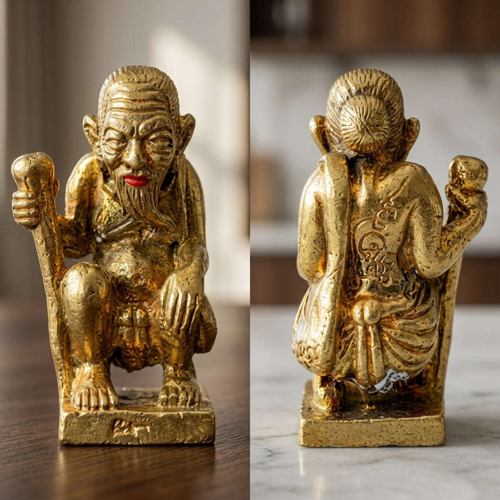 💥 THE LEGENDARY BRASS MASTERPIECE OF ULTIMATE WEALTH ACCUMULATION: THE LUANG PU KHUI BUCHABUJA CHU CHOK!  Sacred "Chu Chok Maha Lap (Great Fortune & Treasury Guardian Chu Chok) Thai Blessing Co By RURUECHA