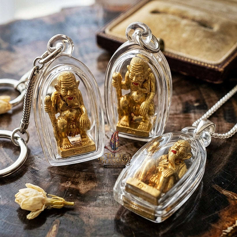 💥 THE LEGENDARY BRASS MASTERPIECE OF ULTIMATE WEALTH ACCUMULATION: THE LUANG PU KHUI BUCHABUJA CHU CHOK!  Sacred "Chu Chok Maha Lap (Great Fortune & Treasury Guardian Chu Chok) Thai Blessing Co By RURUECHA