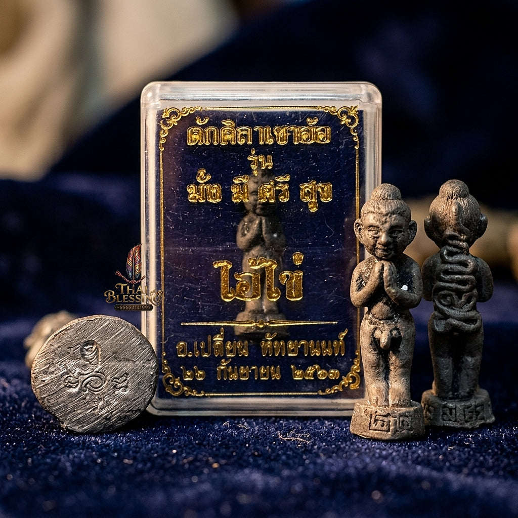 💥 THE LEGENDARY LEAD MASTERPIECE OF SOUTHERN PHRAI WEALTH & HOUSEHOLD PROTECTION: THE ACHAN PLIAN HATTHAYANON AI KHAI MANG MI SRI SUK (LEAD EDITION)! Thai Blessing Co By RURUECHA