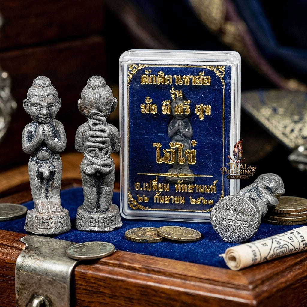 💥 THE LEGENDARY LEAD MASTERPIECE OF SOUTHERN PHRAI WEALTH & HOUSEHOLD PROTECTION: THE ACHAN PLIAN HATTHAYANON AI KHAI MANG MI SRI SUK (LEAD EDITION)! Thai Blessing Co By RURUECHA