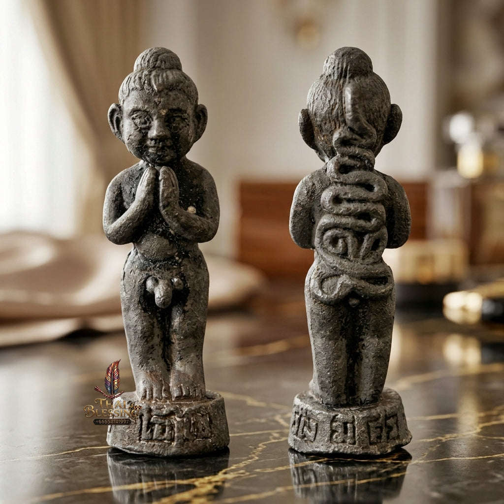 💥 THE LEGENDARY LEAD MASTERPIECE OF SOUTHERN PHRAI WEALTH & HOUSEHOLD PROTECTION: THE ACHAN PLIAN HATTHAYANON AI KHAI MANG MI SRI SUK (LEAD EDITION)! Thai Blessing Co By RURUECHA