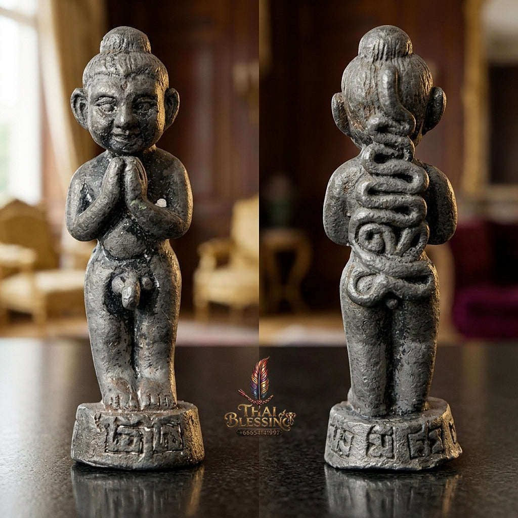 💥 THE LEGENDARY LEAD MASTERPIECE OF SOUTHERN PHRAI WEALTH & HOUSEHOLD PROTECTION: THE ACHAN PLIAN HATTHAYANON AI KHAI MANG MI SRI SUK (LEAD EDITION)! Thai Blessing Co By RURUECHA