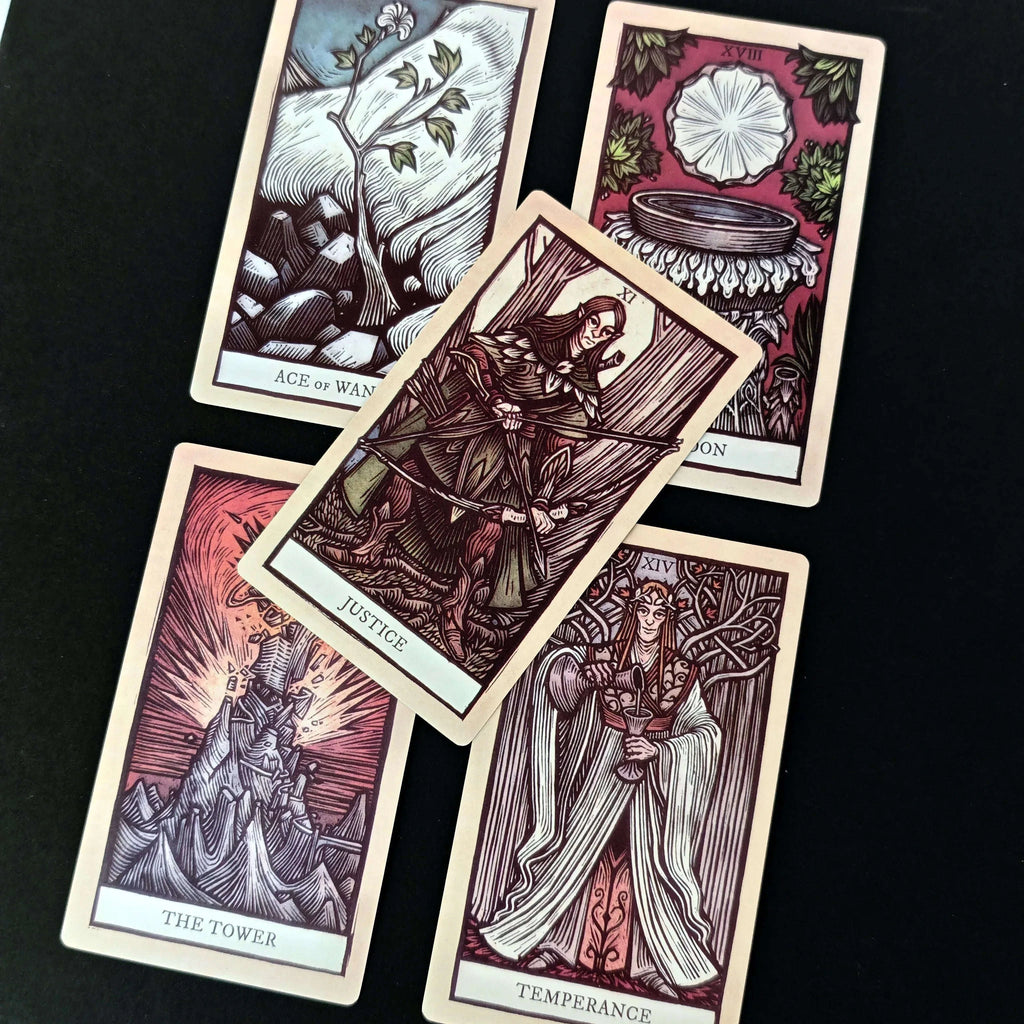 🔥The Lord of The Rings Tarot Deck | 12x7cm 78 Cards Featuring Iconic Characters & Scenes — Rider Waite System