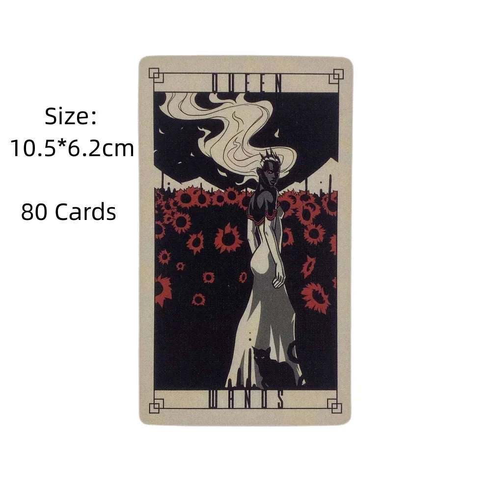 The Lost Hollow Tarot Deck - 80-Card Set for Women, Girls, Family & Party Games with Tarot, Oracle, and Astrology Themes