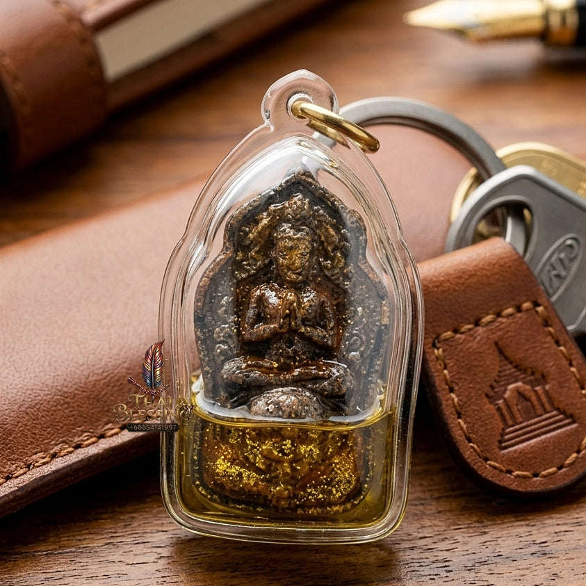 💥 THE MASTER-GRADE NECROMANTIC PENDANT OF EASTERN POWER: THE LUANG PHO KHOEN ONG KRU KHUN PHAEN! Sacred "Khun Phaen Phrai Kuman Ong Kru