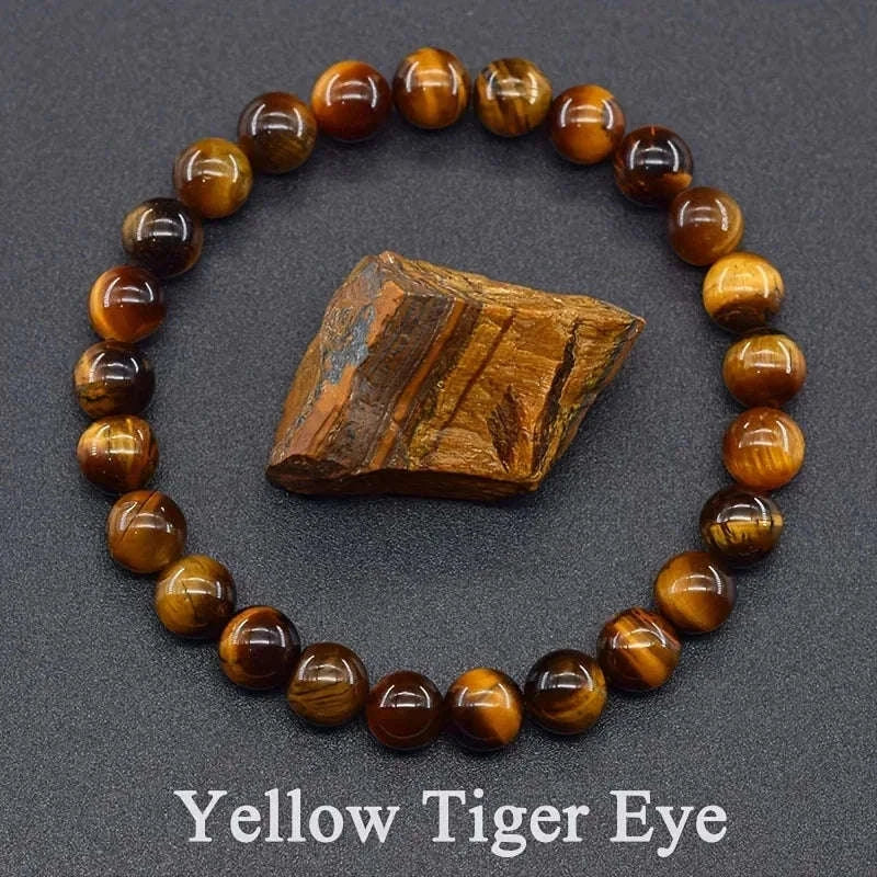 🔮 The "Master Healer" Collection: Natural Amethyst, Tiger Eye & Quartz Reiki Energy Bracelets
