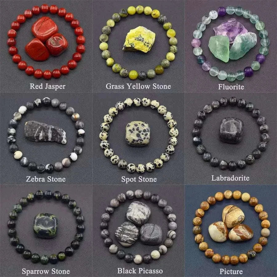 🔮 The "Master Healer" Collection: Natural Amethyst, Tiger Eye & Quartz Reiki Energy Bracelets