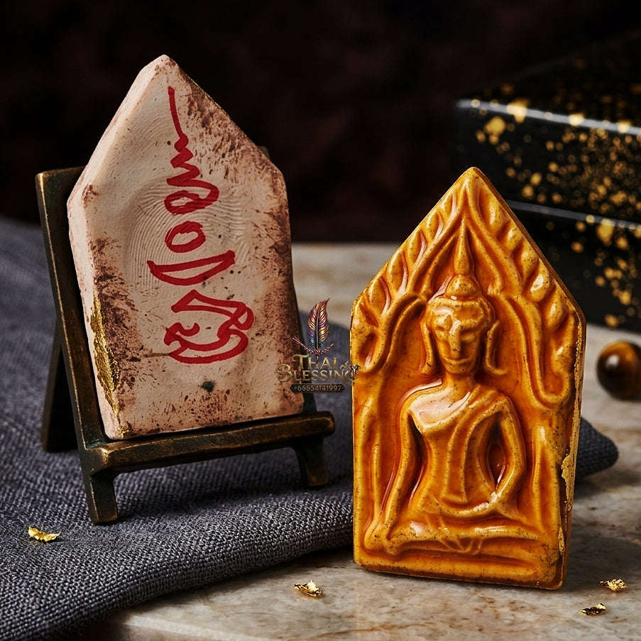 💥 THE MASTERPIECE OF CHARM & TREASURY WEALTH: THE LUANG PHI TOR WAT MANEEWONG KHUN PHAEN SANEH PHOCHASAP (POWDER EDITION)! Thai Blessing Co By RURUECHA
