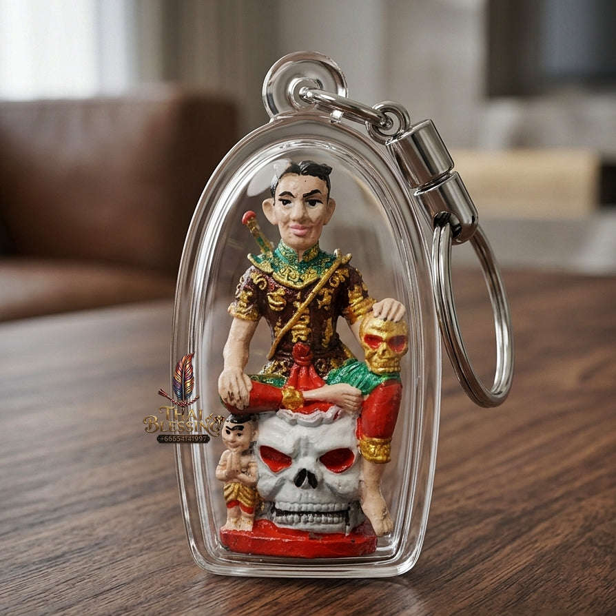 💥 THE MASTERPIECE OF HAND-PAINTED WEALTH & NECROMANTIC SOVEREIGNTY: THE MAHA CHANUAN PAINTED PRAI KUMAN KHUN PHAEN!  Sacred "Khun Phaen Prai Kuman (Master-Grade Necromantic Khun Phaen) Thai Blessing Co By RURUECHA