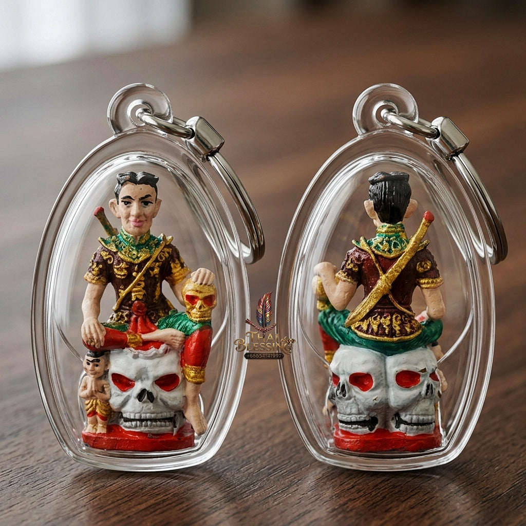 💥 THE MASTERPIECE OF HAND-PAINTED WEALTH & NECROMANTIC SOVEREIGNTY: THE MAHA CHANUAN PAINTED PRAI KUMAN KHUN PHAEN!  Sacred "Khun Phaen Prai Kuman (Master-Grade Necromantic Khun Phaen) Thai Blessing Co By RURUECHA