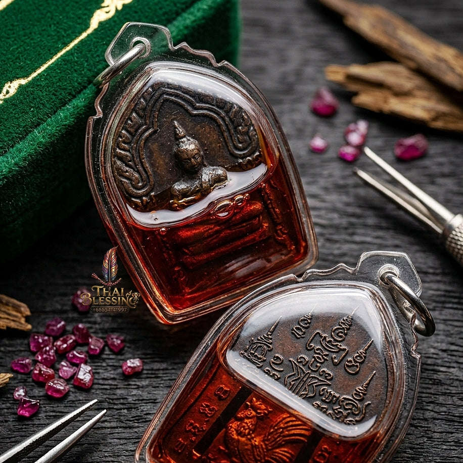 💥 THE MASTERPIECE OF NORTHERN LANNA SEDUCTION & LEGENDARY KAI KUK MAGIC: THE ACHAN NAN DAENG KHUNPHAEN KAI KUK (CHARM HERB & RED WAX OIL IMMERSION EDITION)! Thai Blessing Co By RURUECHA