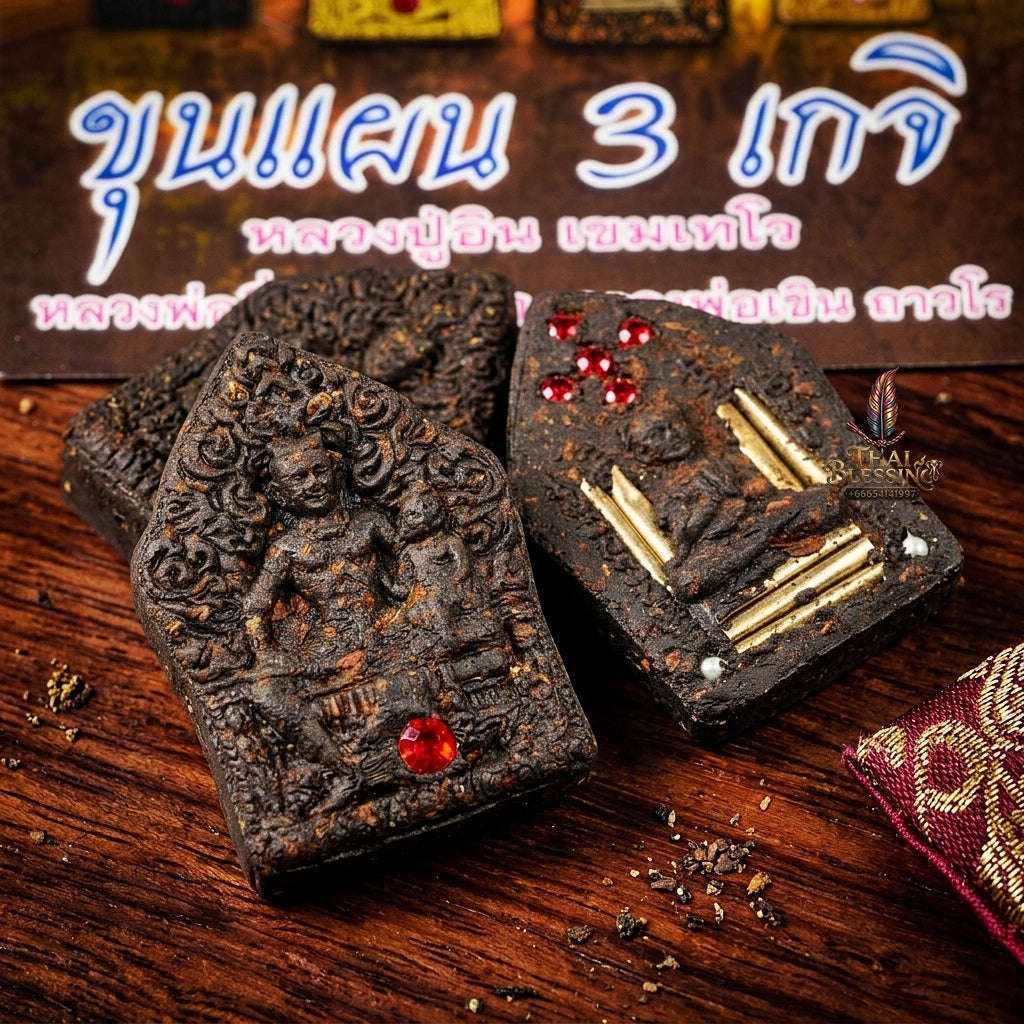 💥 THE MASTERPIECE OF TRI-MASTER SANGHA BLESSINGS & TIMELESS SEDUCTION: THE THREE-MASTER KHUN PHAEN SANEH (HERB MATRIX EDITION)! Thai Blessing Co By RURUECHA