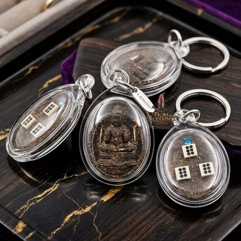 💀 THE MONUMENTAL AYUTTHAYA MASTERPIECE OF LEGENDARY NECROMANCY, PHRAI KUMAN POWDER & DICE-EMBEDDED FORTUNE SOVEREIGNTY: KUMAN THONG Thai Blessing Co By RURUECHA