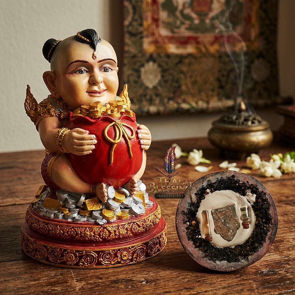🌟 THE MONUMENTAL AYUTTHAYA MASTERPIECE OF LEGENDARY OCCULT NECROMANCY, ALCHEMICAL MINERAL POWDER & SUPREME CHILD SPIRIT SOVEREIGNTY: KUMAN THONG Thai Blessing Co By RURUECHA