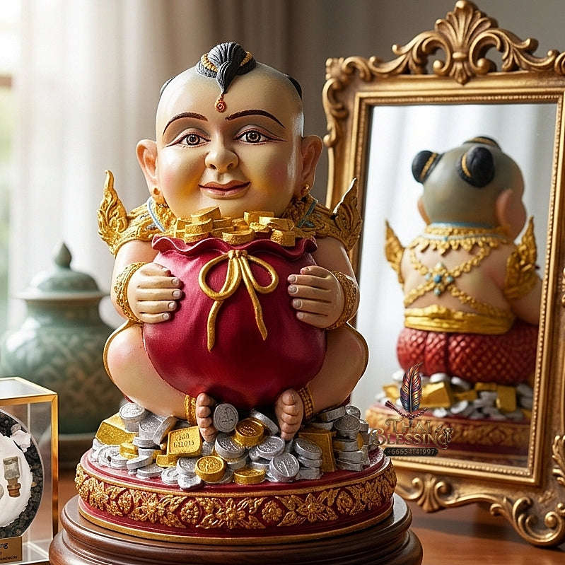 🌟 THE MONUMENTAL AYUTTHAYA MASTERPIECE OF LEGENDARY OCCULT NECROMANCY, ALCHEMICAL MINERAL POWDER & SUPREME CHILD SPIRIT SOVEREIGNTY: KUMAN THONG Thai Blessing Co By RURUECHA
