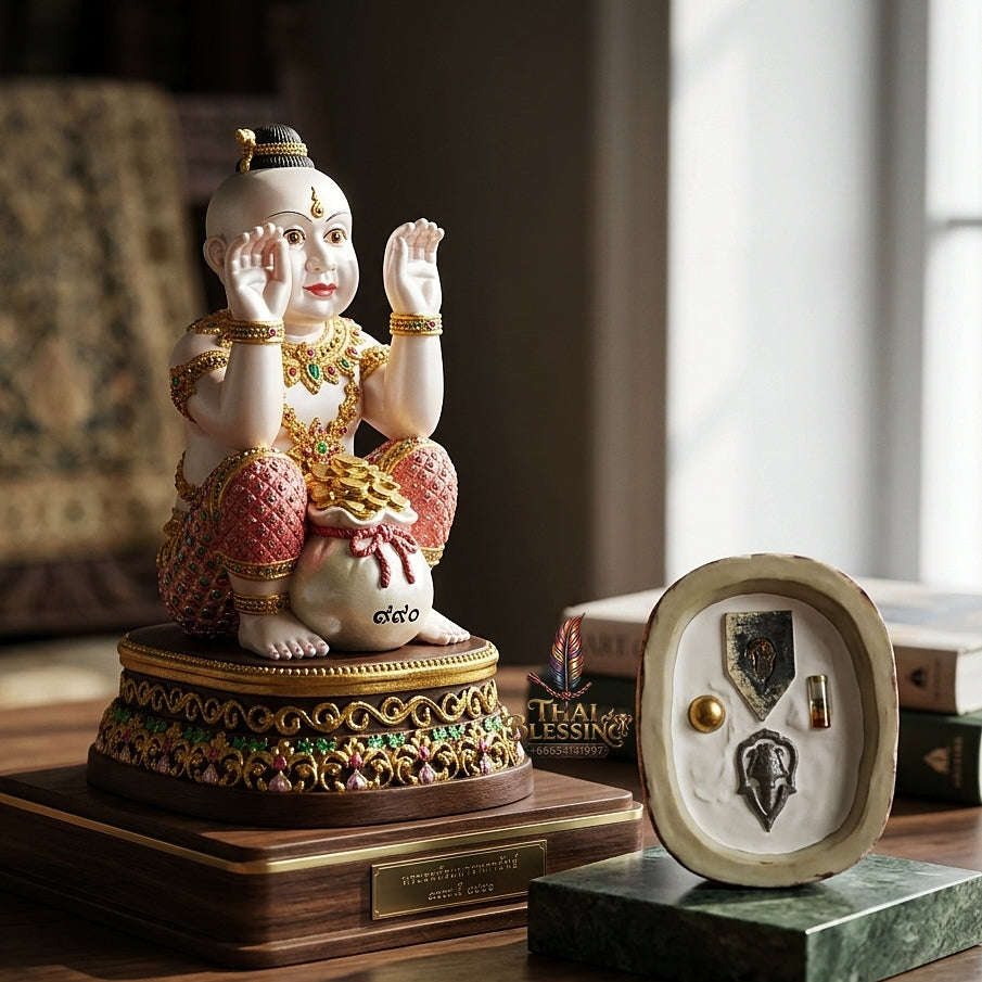 🌟 THE MONUMENTAL AYUTTHAYA MASTERPIECE OF LEGENDARY OCCULT NECROMANCY, HIGH-DENSITY RESIN & SUPREME CHILD SPIRIT SOVEREIGNTY: KUMAN THONG Thai Blessing Co By RURUECHA