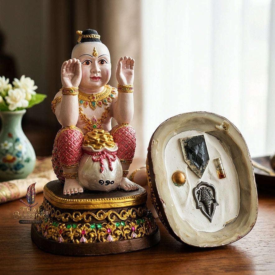 🌟 THE MONUMENTAL AYUTTHAYA MASTERPIECE OF LEGENDARY OCCULT NECROMANCY, HIGH-DENSITY RESIN & SUPREME CHILD SPIRIT SOVEREIGNTY: KUMAN THONG Thai Blessing Co By RURUECHA