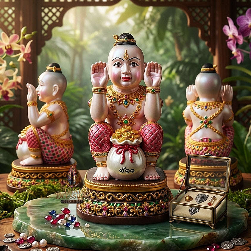 🌟 THE MONUMENTAL AYUTTHAYA MASTERPIECE OF LEGENDARY OCCULT NECROMANCY, HIGH-DENSITY RESIN & SUPREME CHILD SPIRIT SOVEREIGNTY: KUMAN THONG Thai Blessing Co By RURUECHA