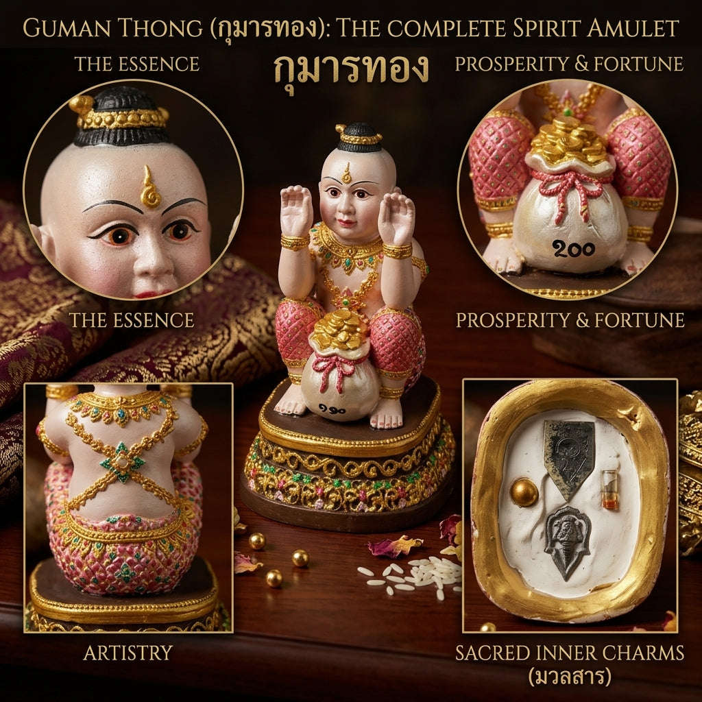 🌟 THE MONUMENTAL AYUTTHAYA MASTERPIECE OF LEGENDARY OCCULT NECROMANCY, HIGH-DENSITY RESIN & SUPREME CHILD SPIRIT SOVEREIGNTY: KUMAN THONG Thai Blessing Co By RURUECHA