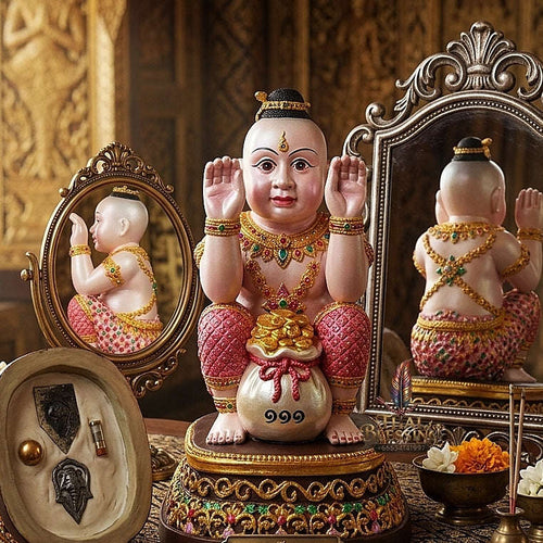 🌟 THE MONUMENTAL AYUTTHAYA MASTERPIECE OF LEGENDARY OCCULT NECROMANCY, HIGH-DENSITY RESIN & SUPREME CHILD SPIRIT SOVEREIGNTY: KUMAN THONG Thai Blessing Co By RURUECHA